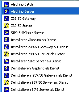 Alephino-Server Programmgruppe